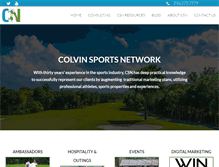 Tablet Screenshot of colvinsportsnetwork.com